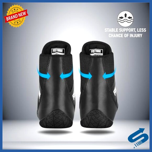 Lightweight Boxing Shoes with Mesh Ventilation and Rubber Sole for Training